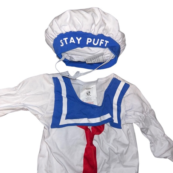 Ghostbusters Stay Puft Marshmallow Man Costume Infant 0-6Mo Months Baby - Picture 2 of 5